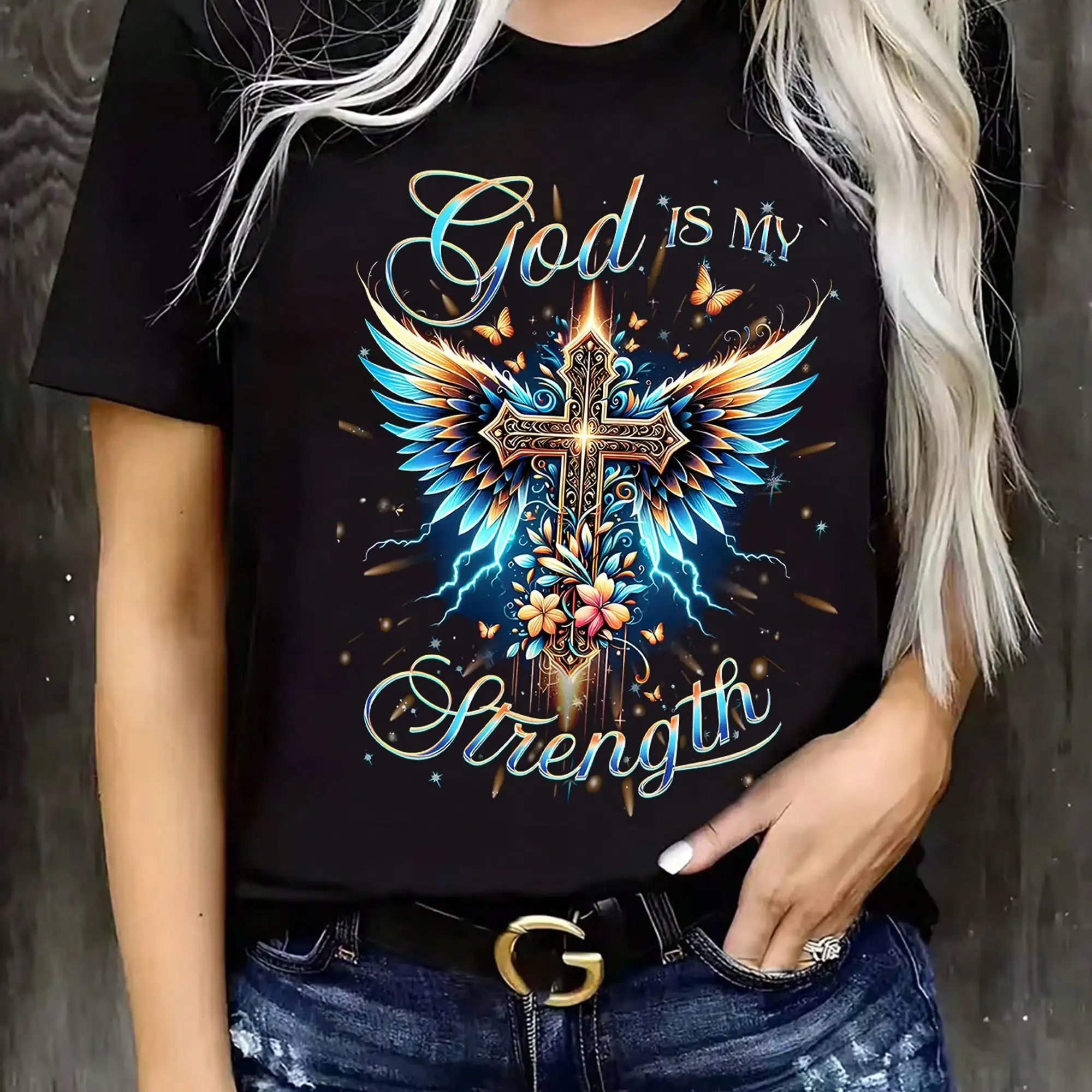 Women's -Based T-Shirt - God I - Crossfit Event review and price