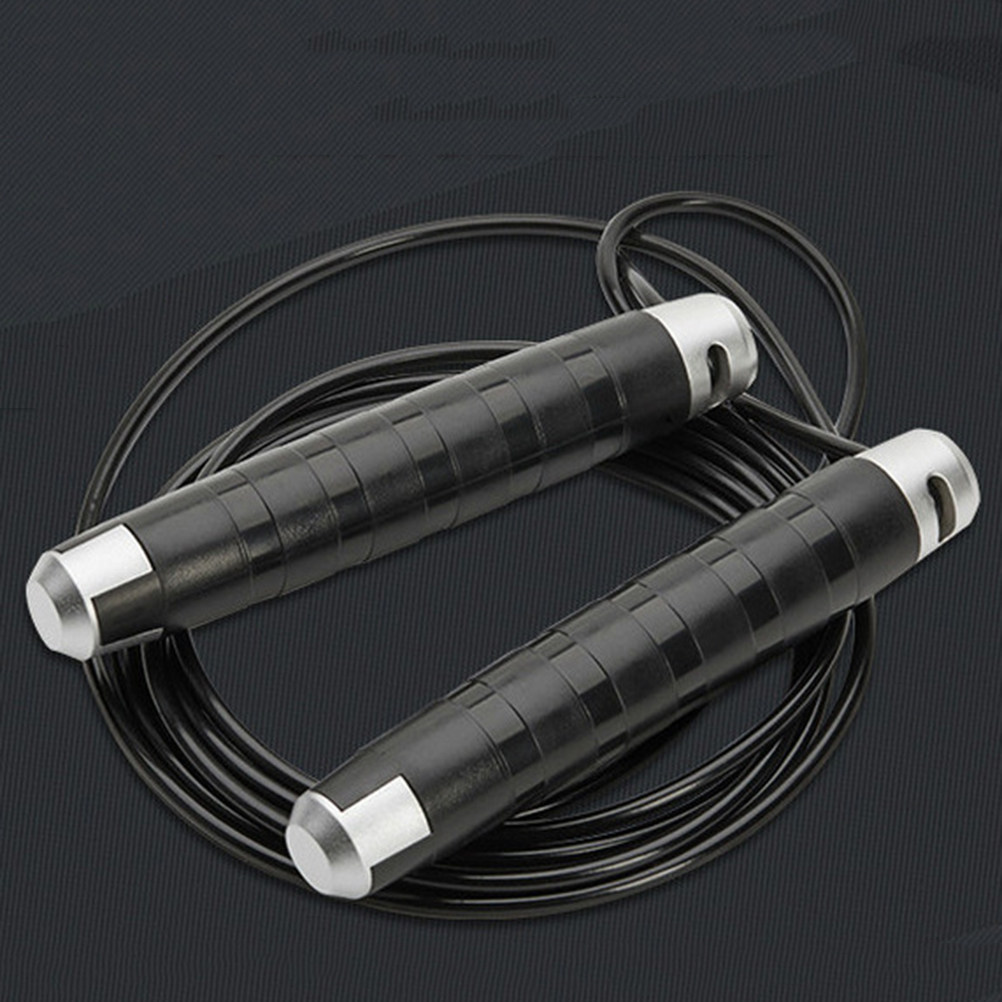 Black Steel Cable Jump Rope Be - Jump Rope Speed Bearing review and price