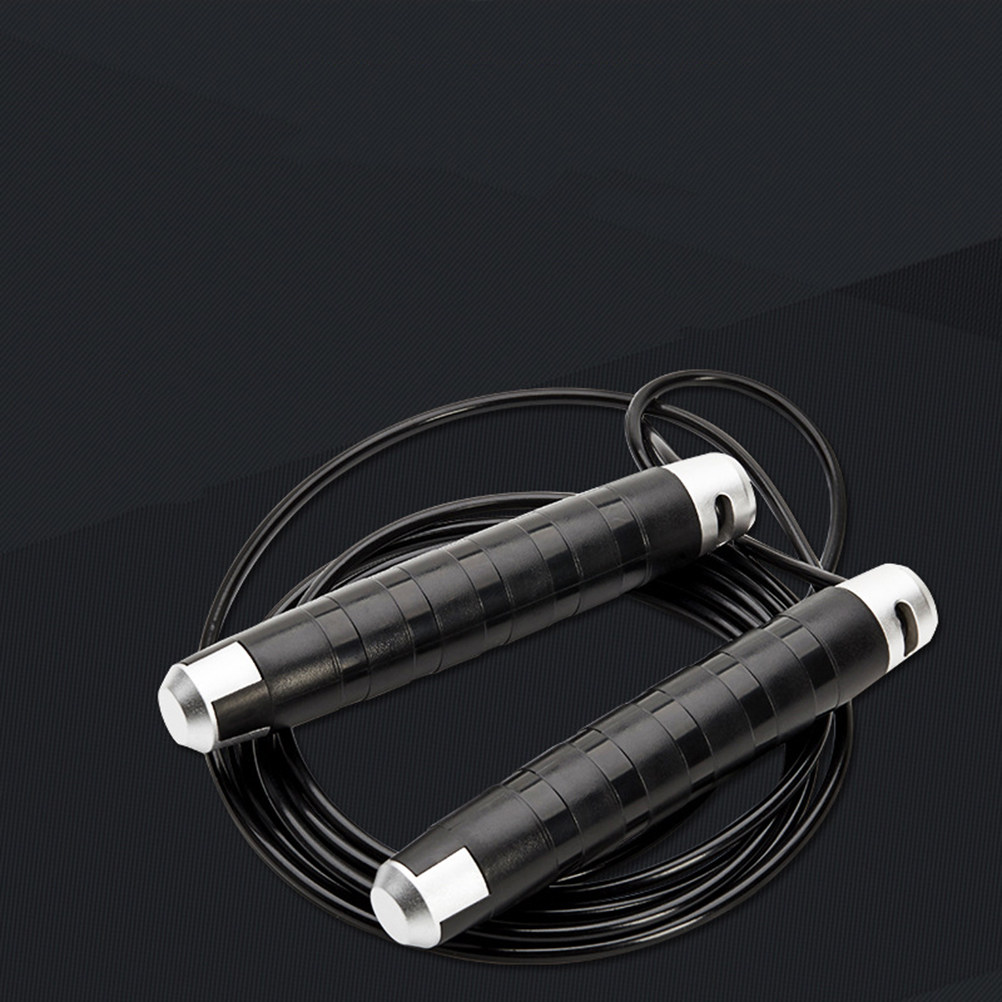 Black Steel Cable Jump Rope Be - Jump Rope Speed Bearing review and price
