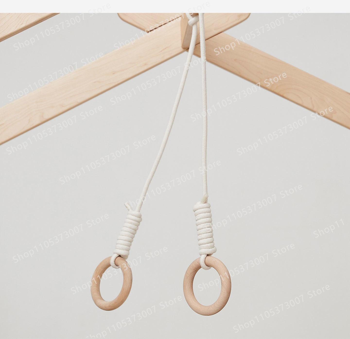 Bed hanging rings, solid wood  - Gymnastic Ring Wood review and price