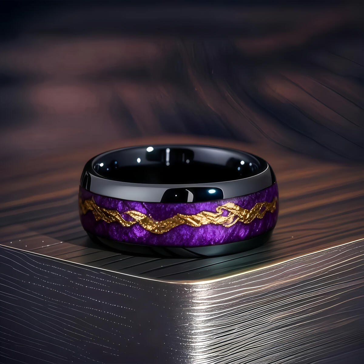 Fashion Black Men Stainless St - Gymnastic Ring Wood review and price
