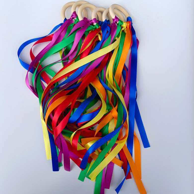 Rainbow Hand Kites Wands Monte - Gymnastic Ring Wood review and price