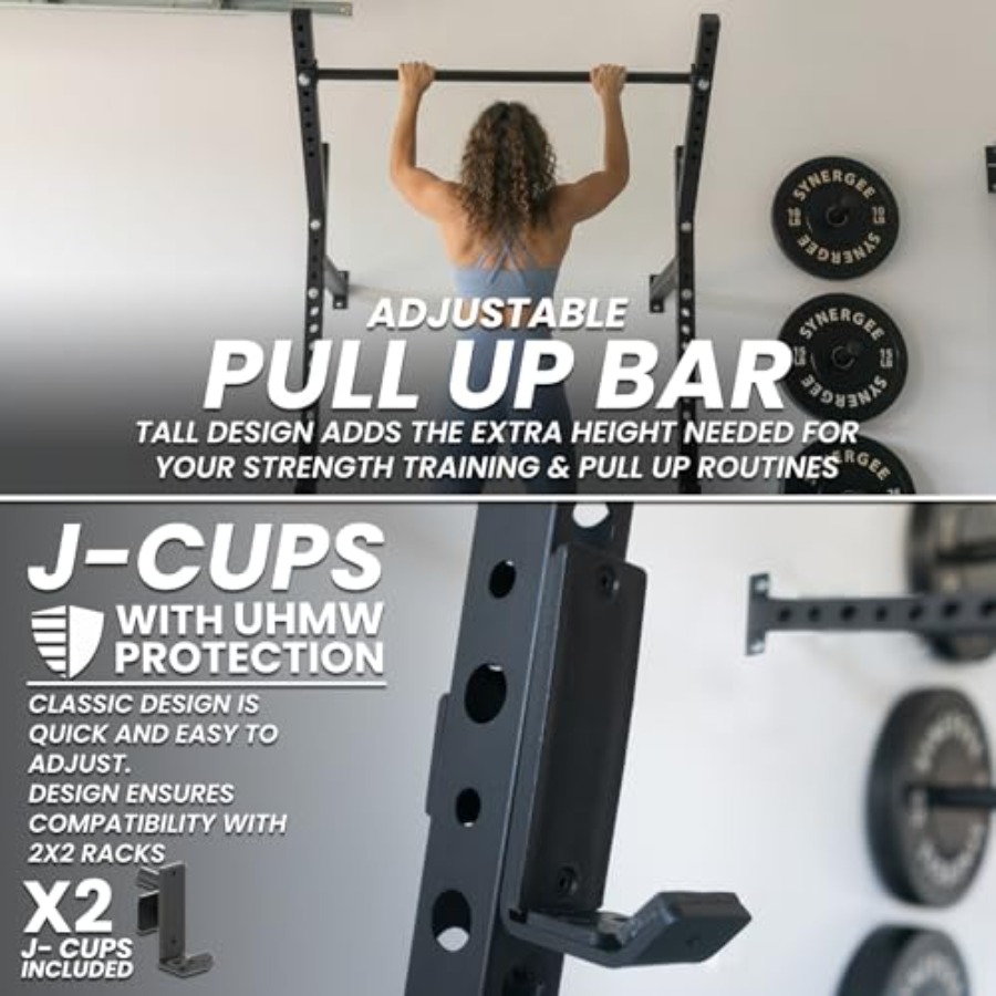 Wall Mounted Squat Rack for ho - Pull Up Bar Grip review and price