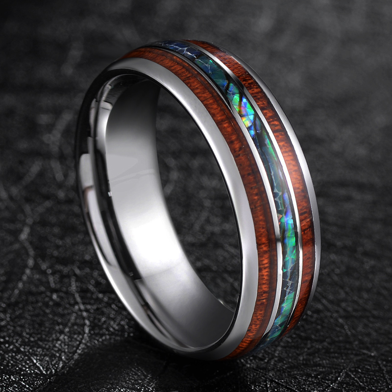 TIGRADE 8mm Tungsten Carbide R - Gymnastic Ring Wood review and price