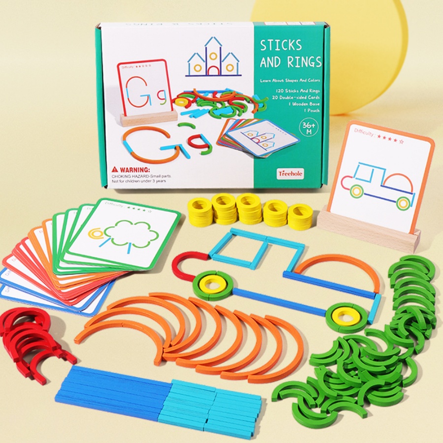 Children's early education puz - Gymnastic Ring Wood review and price