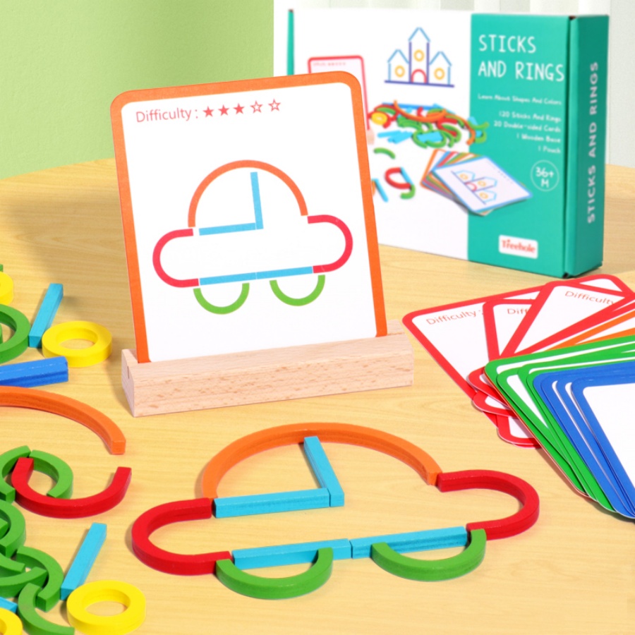 Children's early education puz - Gymnastic Ring Wood review and price