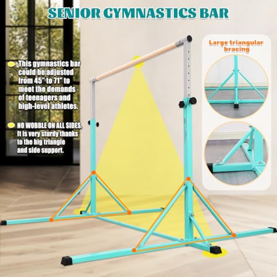 Gymnastics Bar for home gym tr - Gymnastic Ring Wood review and price