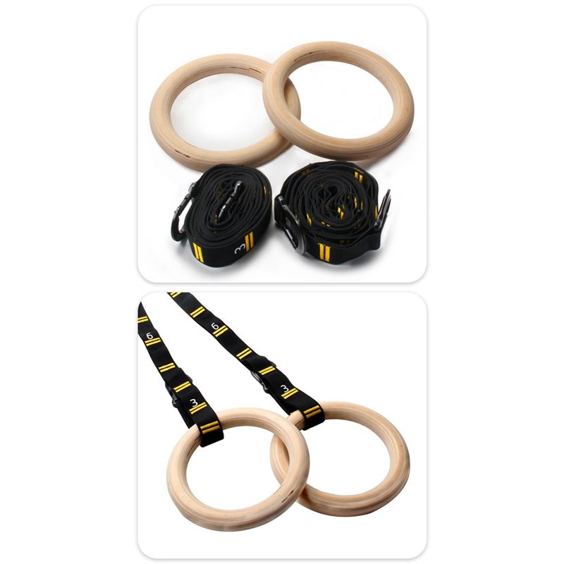 1.25 Inch Gym Rings Numbered S - Gymnastic Ring Wood review and price