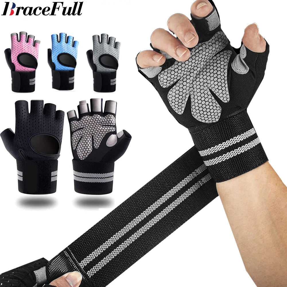 1Pair Half Finger Gym Fitness  - Crossfit Workout With Equipment review and price