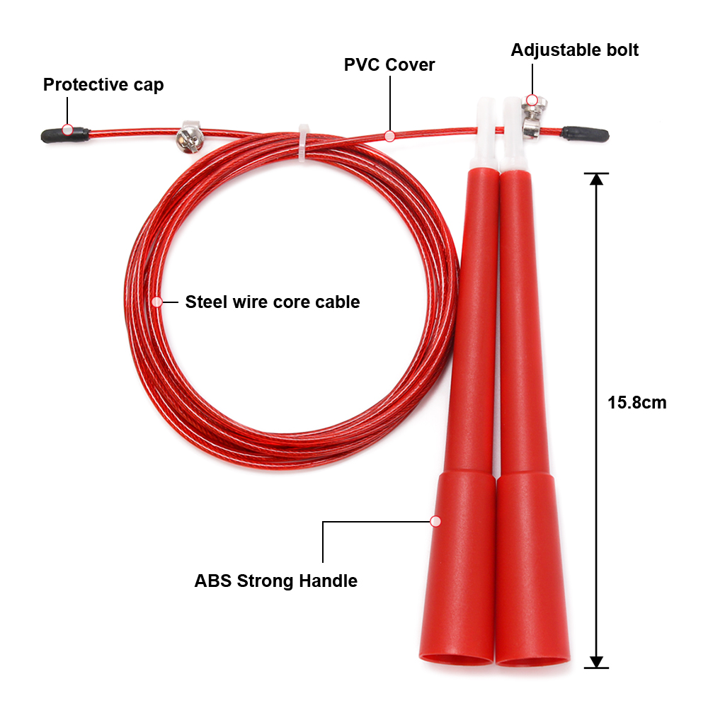 Plastic Speed Skipping Rope Cr - Crossfit No Equipment review and price