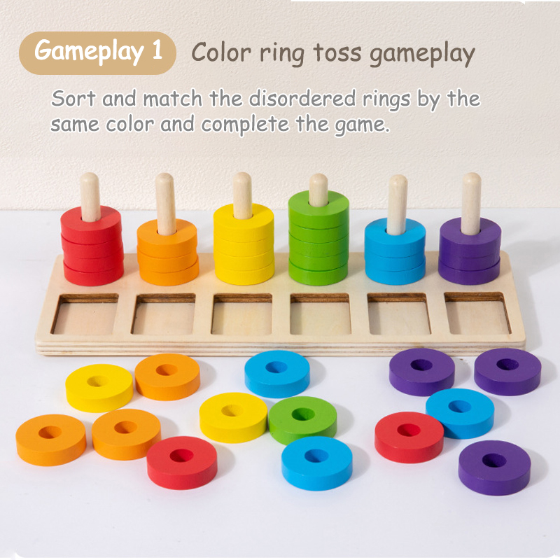 Montessori Memory Training Col - Gymnastic Ring Wood review and price